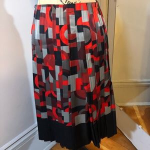 Marc Jacobs Geometric Pleated Skirt